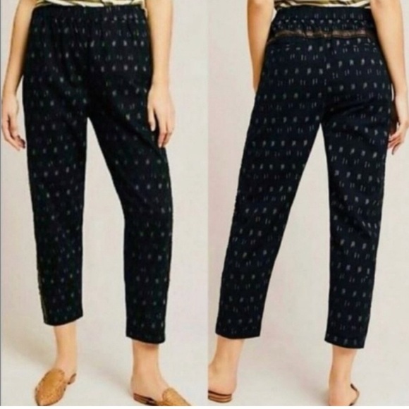 ANTHROPOLOGIE Ikat High Rise Beaded Beach Pants size S - Picture 8 of 9